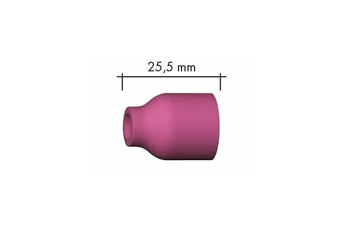 Gasdüse Keramik Gr. 5 Ø8,0 x 25,5mm WIG-Brenner 9 /20 / 24